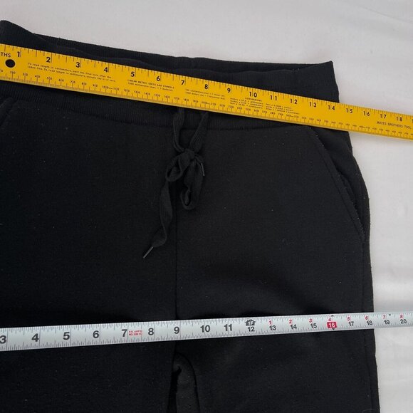 Love Streak Black Fleece Lined Drawstring Waist‎ Pull-On Jogger Pants Women S - Picture 9 of 13